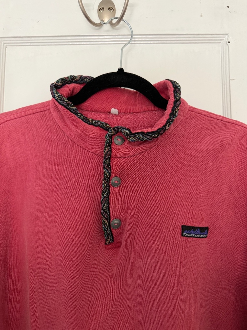 Retro Button Down Crewneck Hoodie
